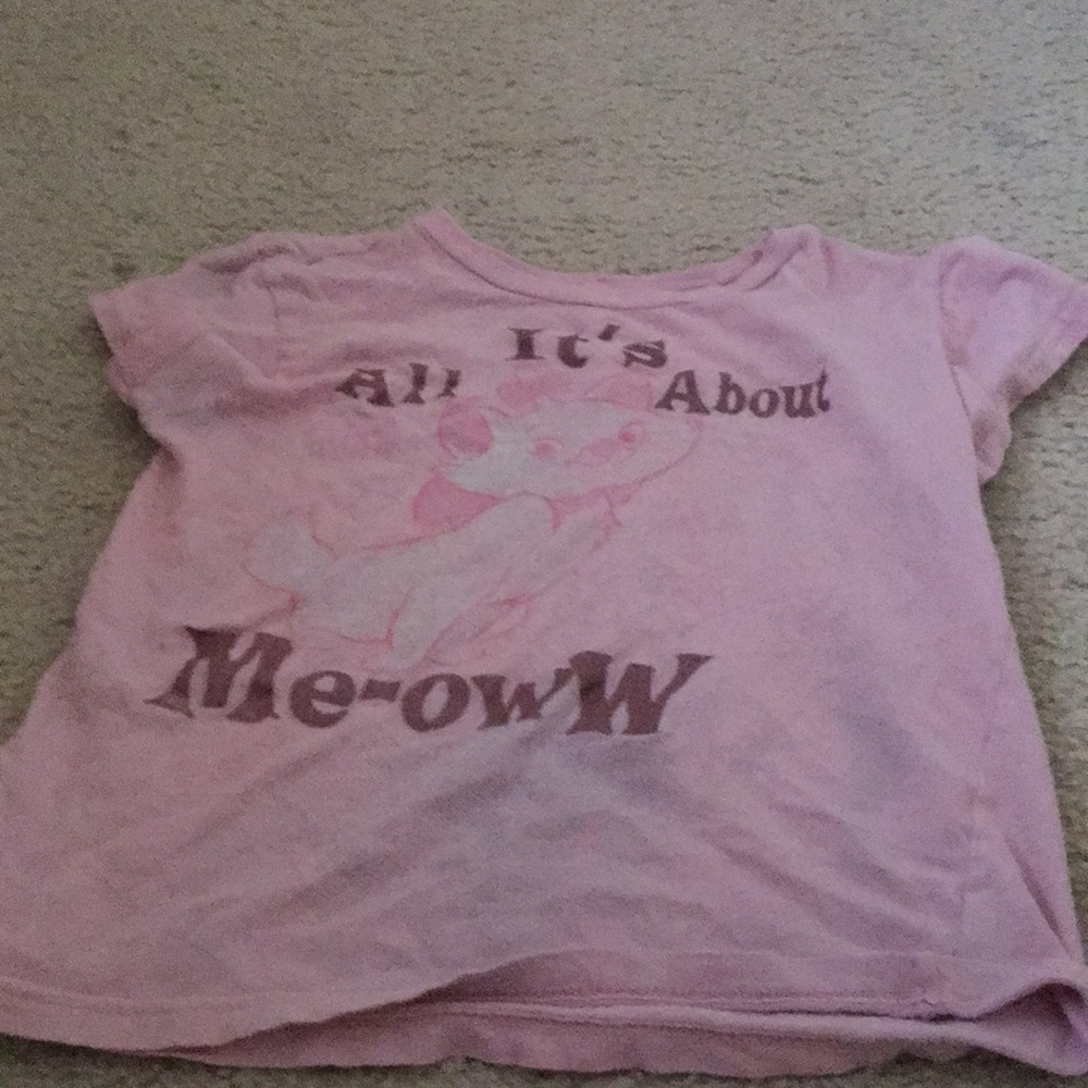 Pink cat shirt